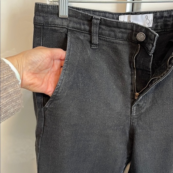 SAM EDELMAN Bay Flare Trouser Denim Jeans Dark Black, Size 29 - Picture 4 of 12